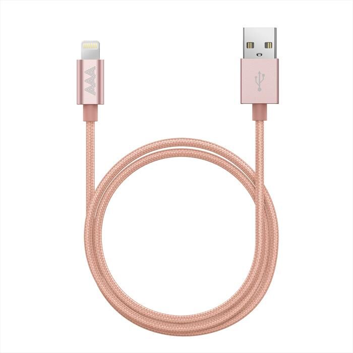 AAAMAZE Aluminum Lightning Cable 1m-pink