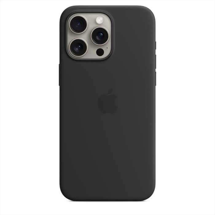 Apple Custodia Magsafe Silicone iPhone 15 Pro Max-nero