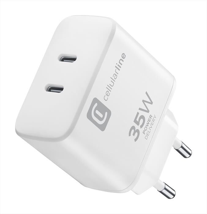 Cellular Line Caricatore Da Rete Achiphusb2pd35ww-bianco