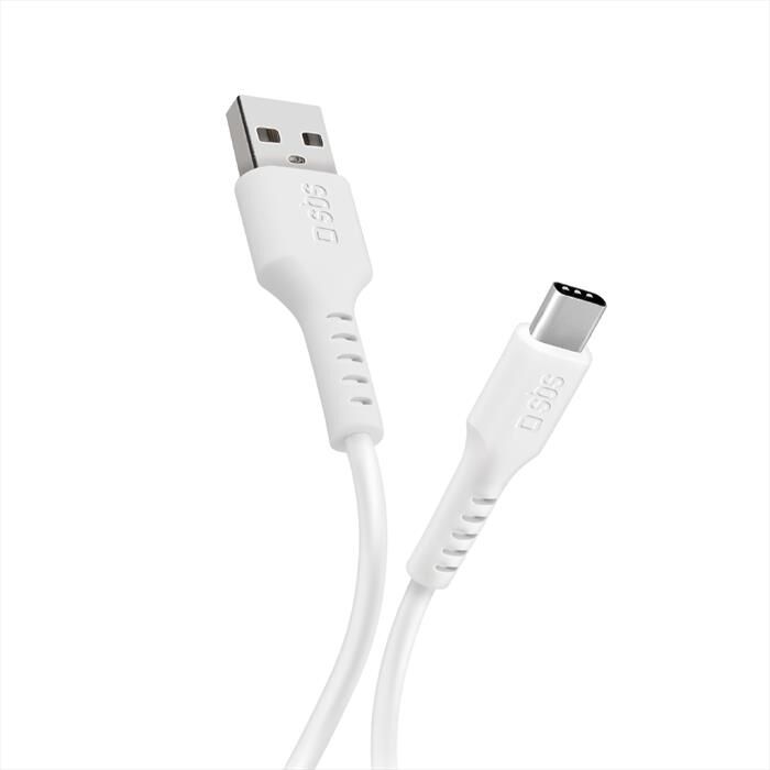 SBS Cavo Per Dati E Ricarica Usb-a Tecablemicroc10w-bianco