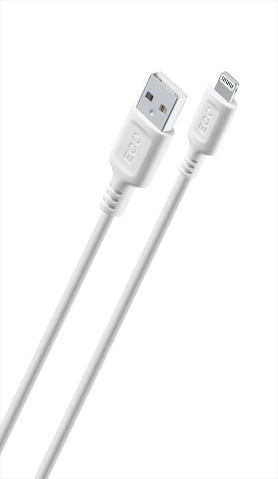 Cellular Line Cavo Da Usb A Lightning Ecousbdataa2l1mw-bianco