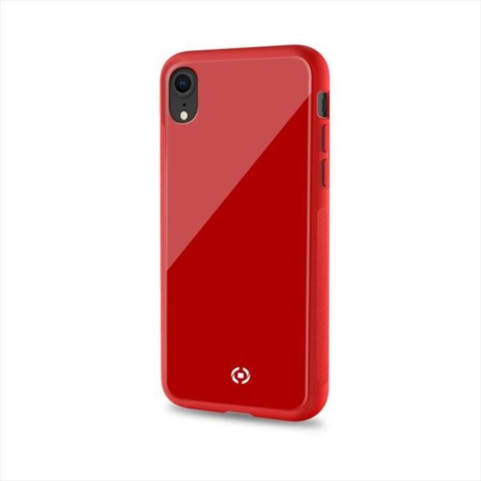CELLY Cover Per Iphone Xr Rosso/vetro Temperato+tpu