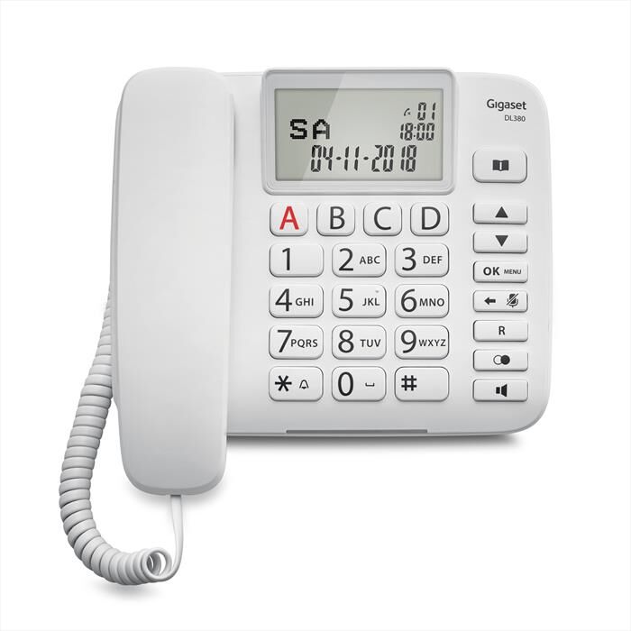 siemens telefono per anziani dl380white-bianco