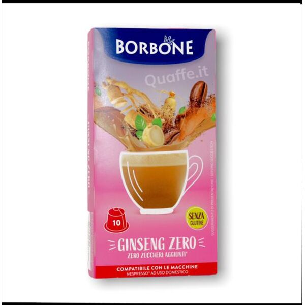 caffe borbone nespresso ginseng zero 10pz-multicolore