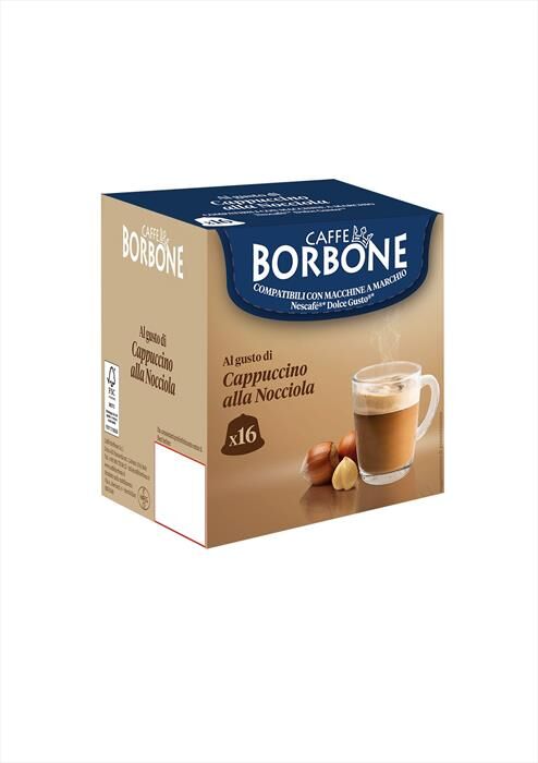 caffe borbone prep istant al gusto di cappuccino alla nociola