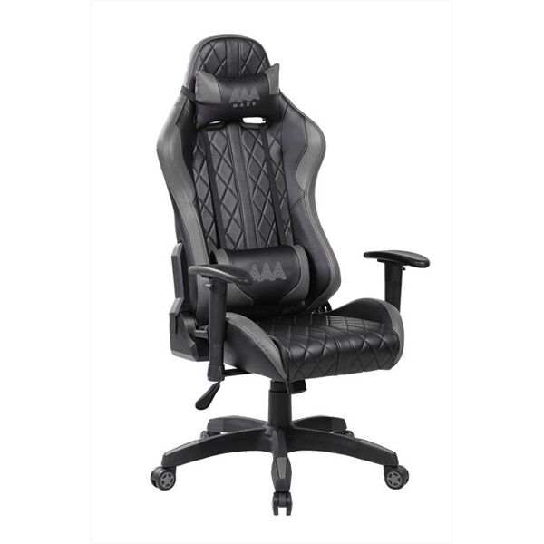 aaamaze sedia gaming chair gaming gt1-black/grey