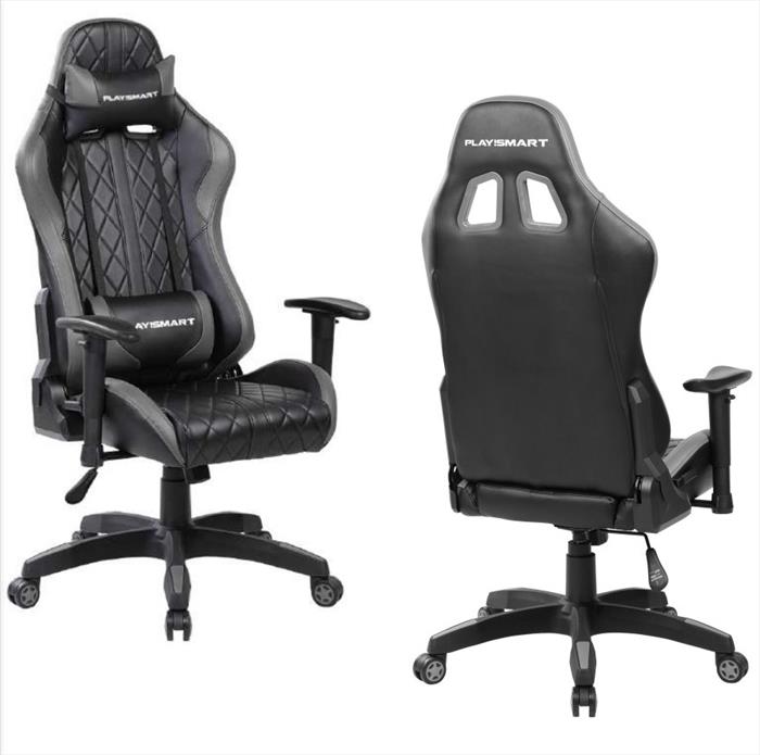 go!smart sedia gaminig playsmart superior pc chair-black