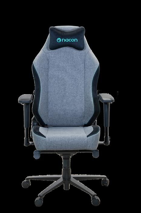 nacon sedia gaming tessuto, reclinabile 180°-grigio
