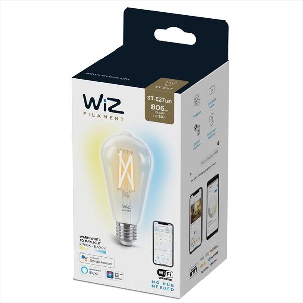 philips wiz tw edison filamento 60w e27-white