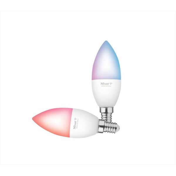 trust e14 duo-pack led rgbcw candle wi-fi