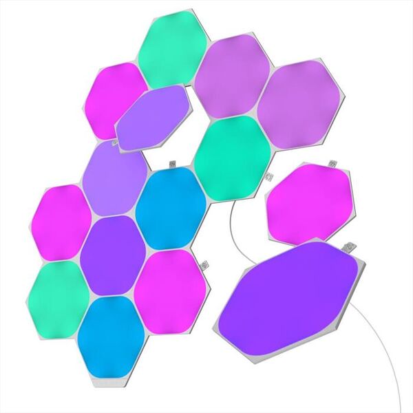 nanoleaf shapes smarter kit 15 esagoni luminosi-white