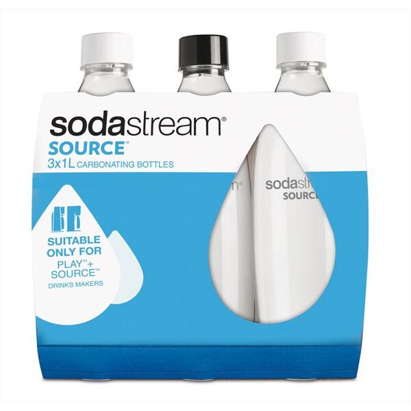 sodastream bottiglia fuse in plastica (tripack)