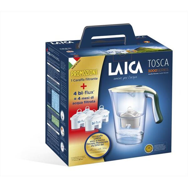 laica kit j9059a1 eco friendly serie 3000-crema / verde