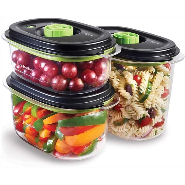 foodsaver 3 contenitori salva freschezza 700ml-1.2l-1.8l