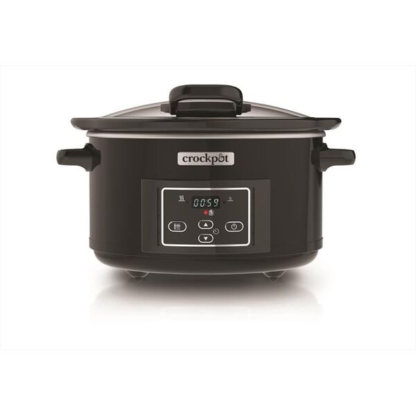 crock pot slow cooker 4,7 lt coperchio cerniera-black