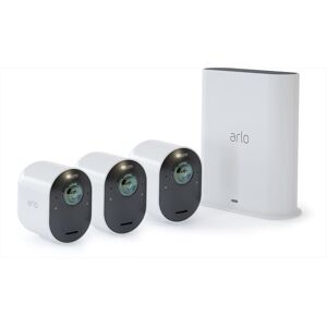 ARLO Ultra V2 3 Cam 4k + Hub-white