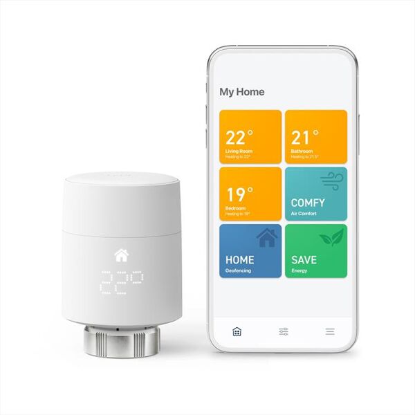 tado testa termostatica intelligente v3+ kit di base-white