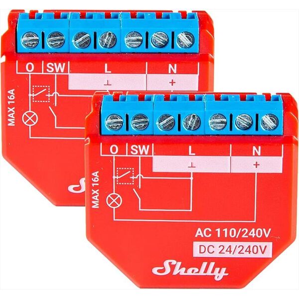 shelly dispositivo automazione domestica plus1pm-two pack