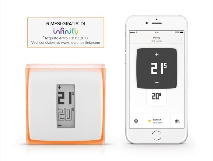 netatmo termostato per smartphone e tablet-white