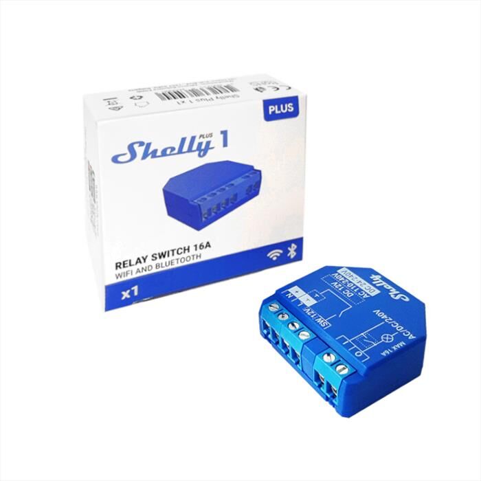 SHELLY Dispositivo Bluetooth E Wi-fi Plus 1-blue