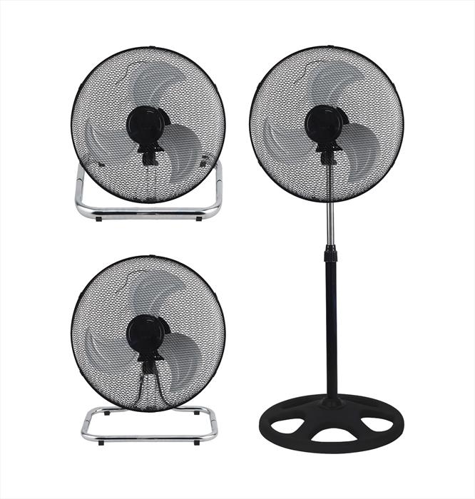 vinco ventilatore a piantana 3 in 1 45 cm 70718-nero