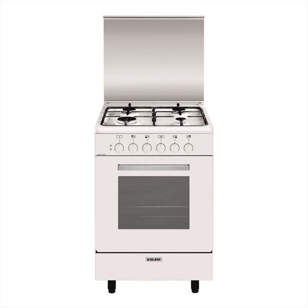 glem gas cucina a gas a554mx6 classe a-bianco