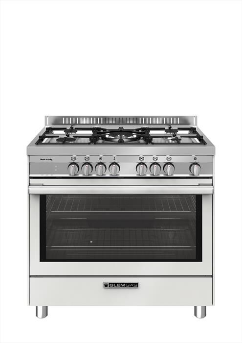 glem gas cucina elettrica st965mwh classe a+-bianco farina