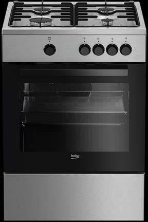 Beko Cucina A Gas Fsg62000dx Classe A-inox