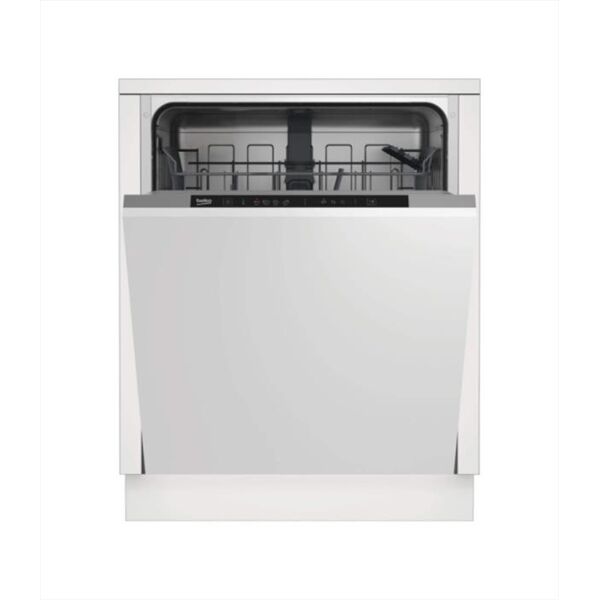 beko lavastoviglie incasso din34320 classe e 13 coperti, bianco lucido