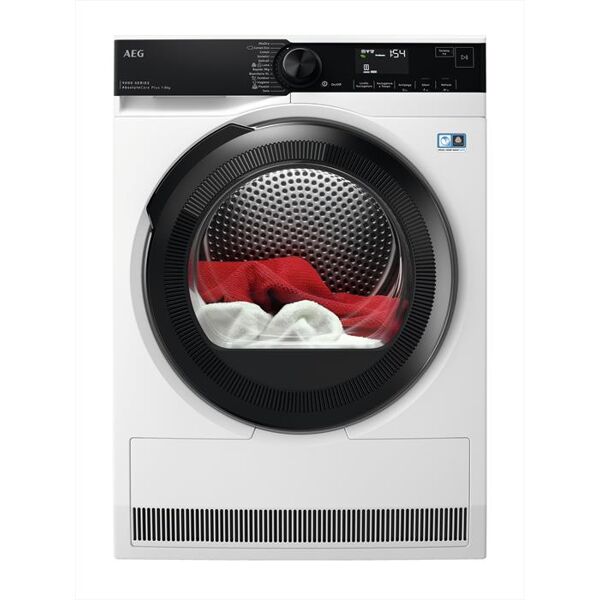 aeg asciugatrice tr9hg83b 8 kg classe a+++-bianco/oblò nero