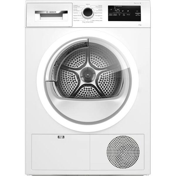 bosch asciugatrice serie 4 wth85v08ii 8 kg classe a++-bianco