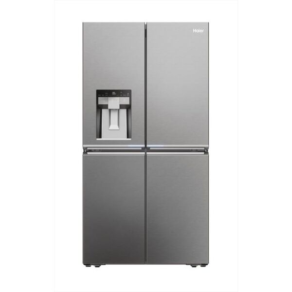 haier frigorifero side by side hcr7918eimp classee 601lt-platino, acciaio inossidabile