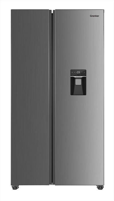 cranker frigorifero side by side crsbs600nfx classef 439lt-inox