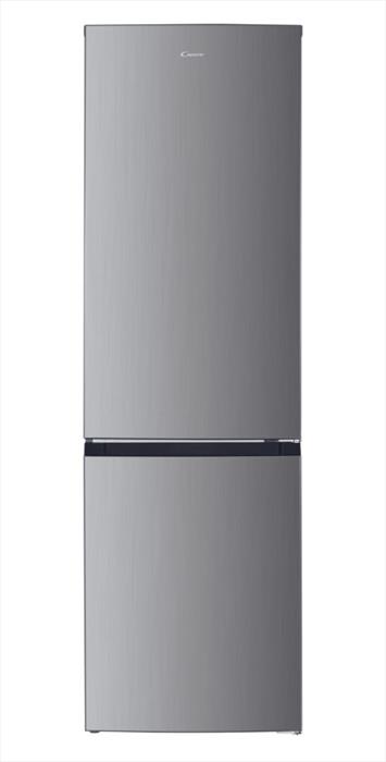 candy frigorifero combinato cch1t518fx classe f 253 lt-platino, stainless steel