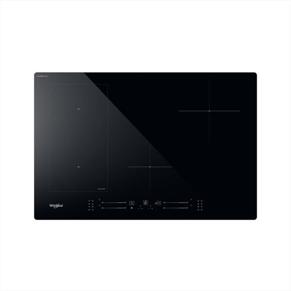 whirlpool piano induzione cleanprotect wl s2177 cpne 77 cm-nero