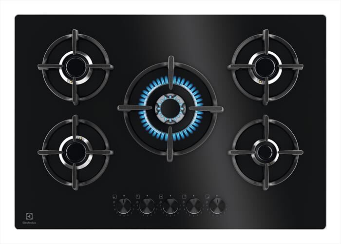 electrolux piano cottura a gas egg75372k 0cm-nero/gas on glass