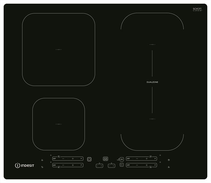 Indesit Piano Cottura Induzione Ib 65b60 Ne 59 Cm-nero