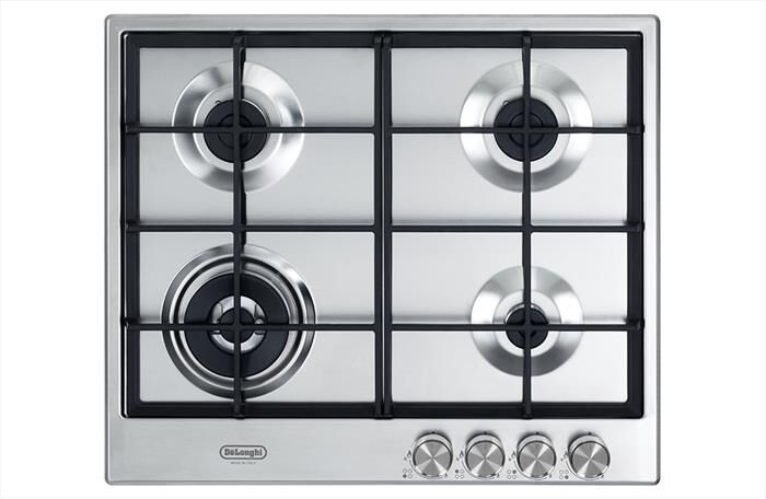 DeLonghi Piano Cottura A Gas Nsl 460 X 4 Fuochi 60cm-inox