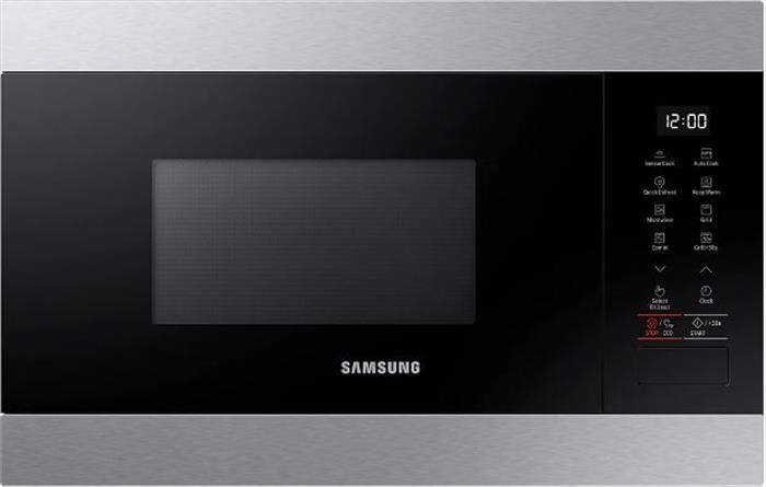 samsung forno microonde incasso mg22m74t-nero e acciaio