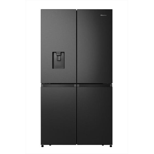 hisense frigorifero 4 porte rq758n4swfe classe e 606 lt-black inox