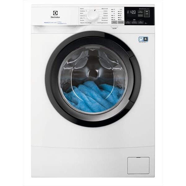 electrolux lavatrice slim ew6s462i 6 kg classe c-bianco/oblò nero