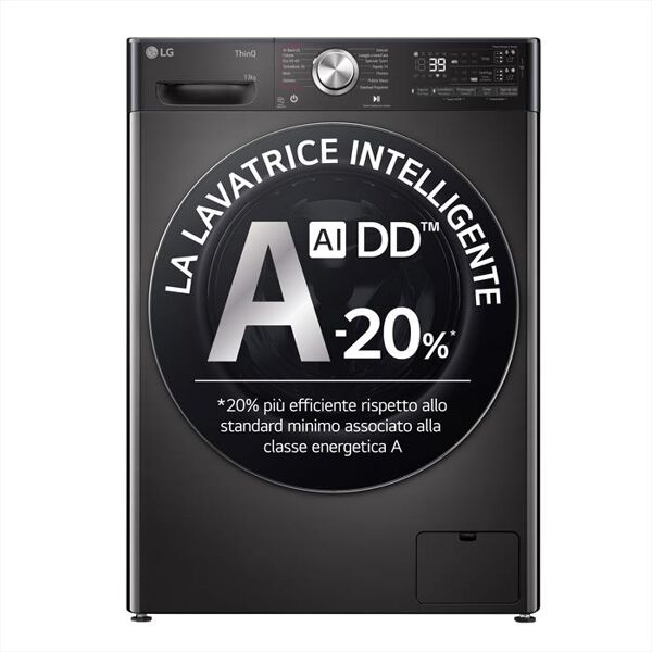 lg lavatrice f4r9513tpbc 13 kg classe a-nero