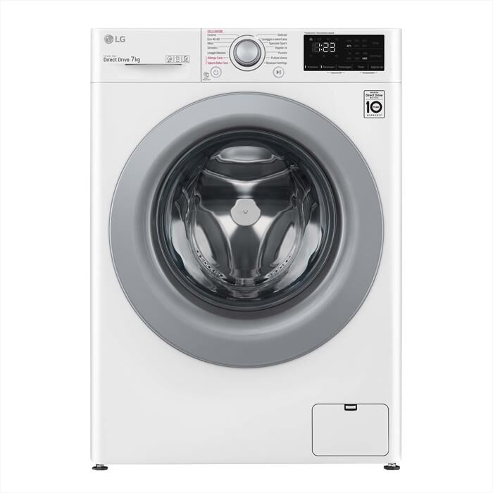 LG Lavatrice F2wv3s7s4e 7 Kg Classe D-white