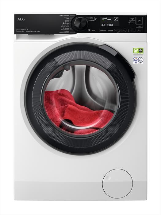 AEG Lavatrice Lr8h84gby 8 Kg Classe A-bianco/oblò Nero