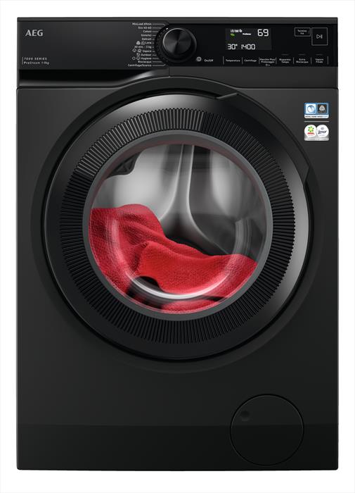 AEG Lavatrice Lr7black 9 Kg Classe A-nero