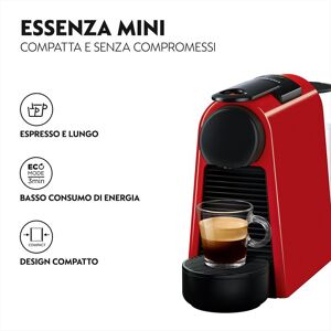 delonghi essenza mini nespresso en85.r macchina per caffè-rosso