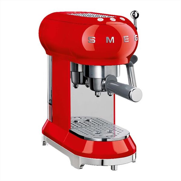 smeg macchina da caffè manuale 50's style – ecf01rdeu-rosso