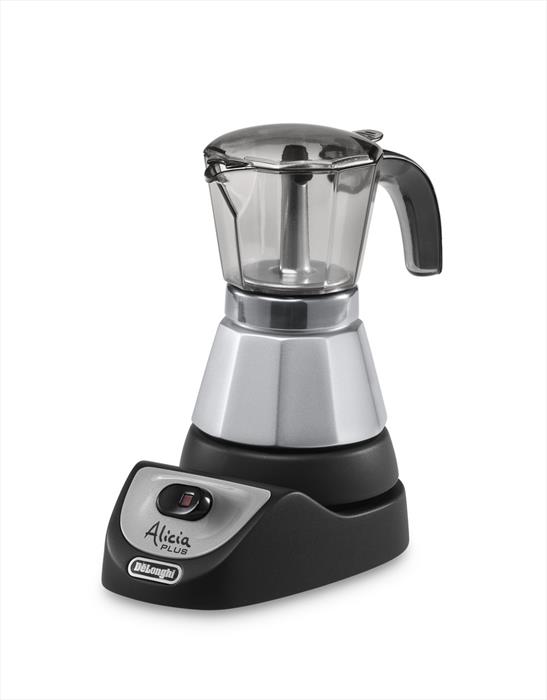 delonghi emkm4.b alicia plus moka elettrica-silver