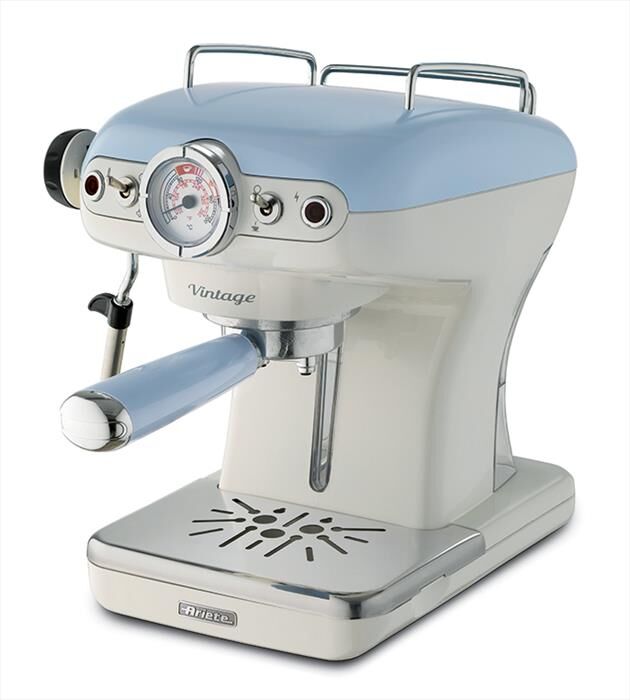 ariete 1389 espresso vintage-blu, bianco