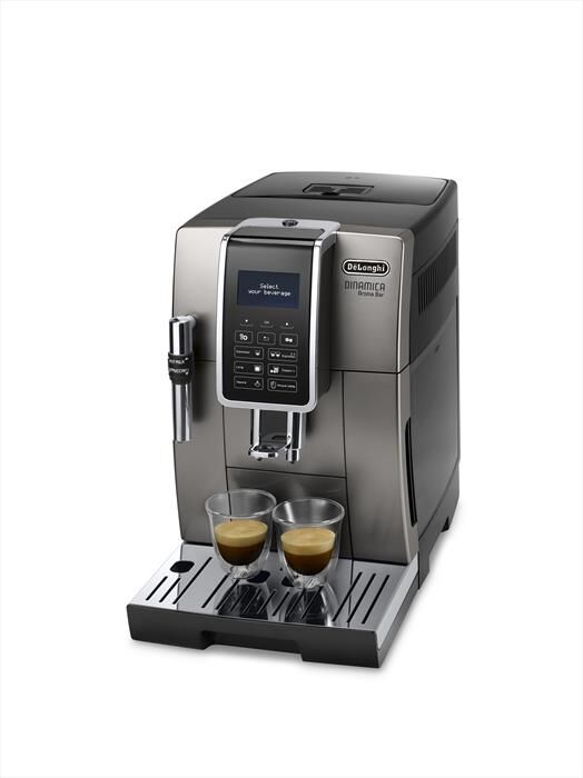 delonghi macchina da caffè dinamica aroma bar ecam359.37.tb-titanio e nero